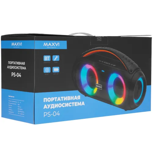 Акустика портативная MAXVI PS-04 черный