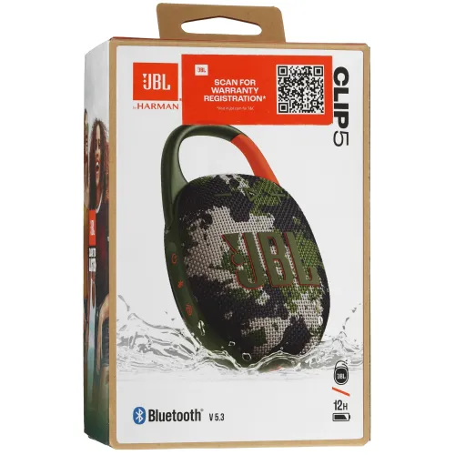 Акустика портативная JBL CLIP 5 камуфляж