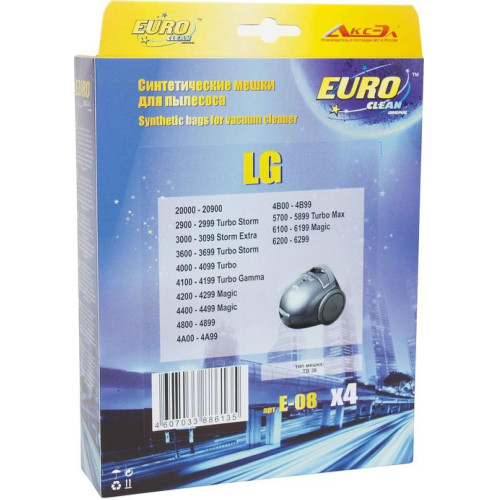 Пылесборник EURO Clean E-08 4 шт. LG TB-36