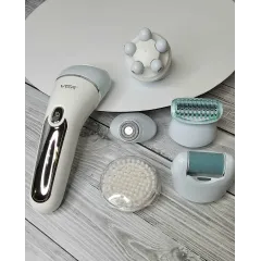 Эпилятор VGR V-733 , белый/голубой