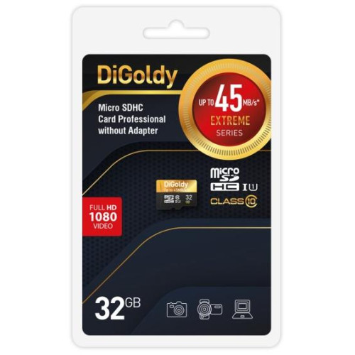 Карта micro-SD 32 GB DIGOLDY Class 10 UHS-1 Extreme