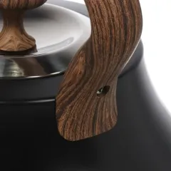 Чайник со свистком Daniks GS-04052B-1, индукция, черный антрацит, 2,8 л.(480200)