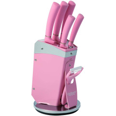 Набор ножей ZEIDAN Z-3107, 7 пр., розовый