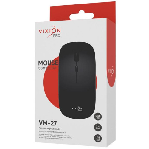 Мышь Vixion VM-27 PRO черная