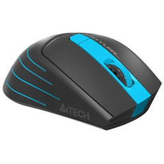 Мышь A4 Fstyler FG30 серый/синий оптическая (2000dpi) беспроводная USB (5but) голубая
