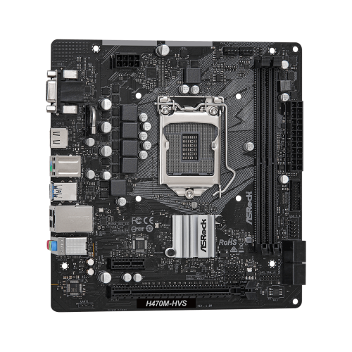 М/П SOC-1200 ASRock H470M-HVS 2xDDR4 mATX AC`97 8ch(7.1) GbLAN+VGA+HDMI