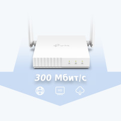 Маршрутизатор TP-LINK TL-WR844N N300 10/100BASE-TX белый