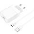 СЗУ BOROFONE 3.0A Type-C  PD 18W BA47A+ кабель белое