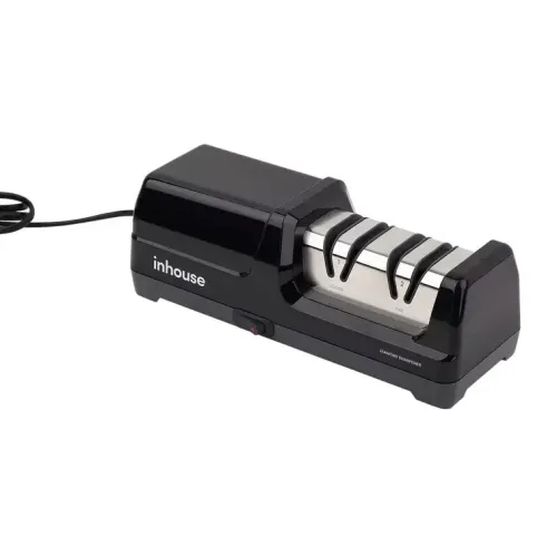 Точилка для ножей электрическая Inhouse IKSH-2401B, черная