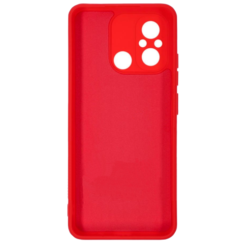 Бампер Xiaomi Redmi 12C 4G/11A/Poco C55 ZIBELINO Soft Matte красный с микрофиброй