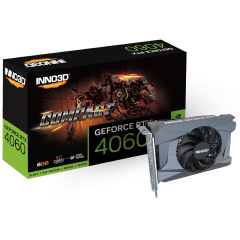 Видеокарта Inno3D RTX 4060 8 Gb PCI-E 4.0 COMPACT GDDR6 128-bit DPx3 HDMI 1FAN RTL