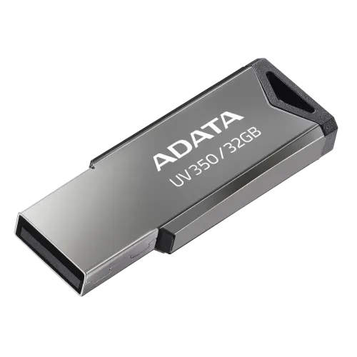 Карта USB3.1 32 GB A-DATA UV350 AUV350-32G-RBK серебристый