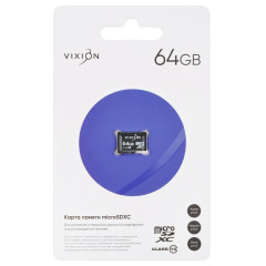 Карта micro-SD 64 GB Vixion Class10