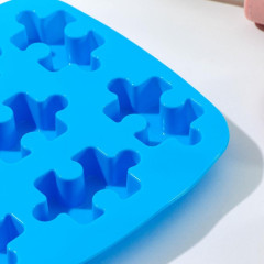 Форма для выпечки силикон Доляна «Пазлы», 17,6×18 см, 7 ячеек (1857437)