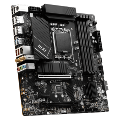 М/П SOC-1700 MSI PRO B760M-A WIFI DDR4 Intel B760 4xDDR4 mATX AC`97 8ch(7.1) 2.5Gg+HDM