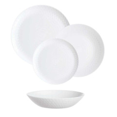 Набор столовый LUMINARC Pampille White, стеклокерамика, 18 пр.(Q6153)(443007)