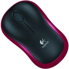 Мышь Logitech M185 красный/черный