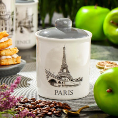 Банка для хранения продуктов Daniks Фьюжн, доломит, 550 мл (359184)