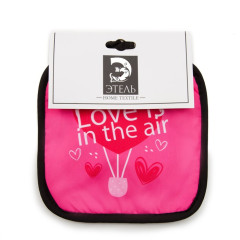 Прихватка Этель LoveLife Love, текстиль, 17х17 см, 2 шт. (4485844)