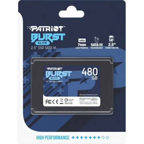 SSD 2,5" SATA 480Gb Patriot PBE480GS25SSDR