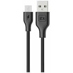 Кабель USB 2.0 A вилка - microUSB 1 м EXPLOYD EX-K-480 чёрный