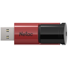 Карта USB3.0 64 GB NETAC NT03U182N-064G-30RE красный/черный