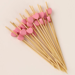 Шпажки Сердечки, 12 см, деревянные, 24 шт.(9954617)