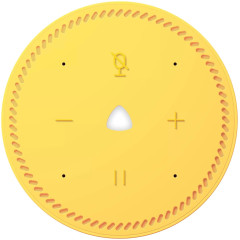 Умная колонка Яндекс.Станция Лайт с Алисой внутри желтая