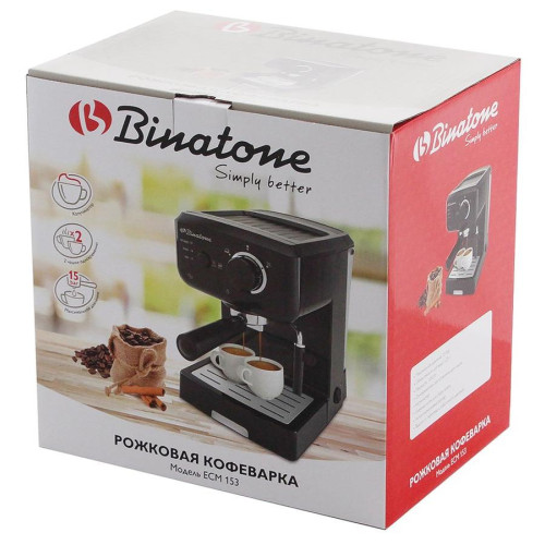 Кофеварка Binatone ECM 153 черный
