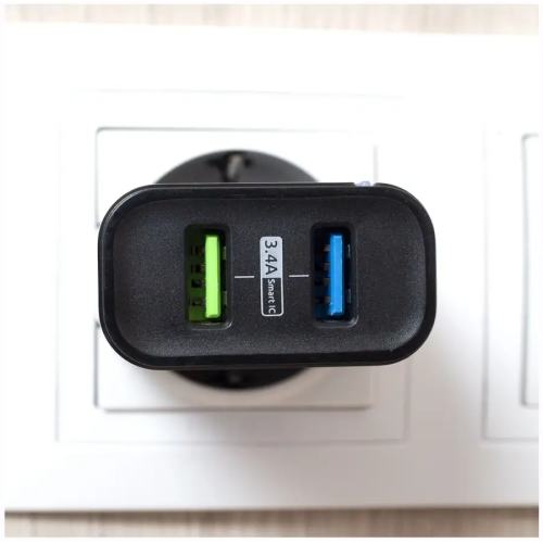 СЗУ OLMIO USB 3.4A Smart IC черное