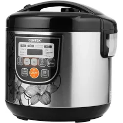 Мультиварка CENTEK CT-1498 черный/сталь