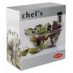 Салатник стекло Pasabahce Chef's, круглый, 53583SLB, 23 см (258416)