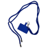 Шнурок для телефона Zibelino Square Badge синий