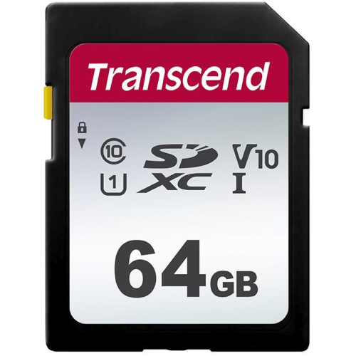 Карта SD 64 GB TRANSCEND TS64GSDC300S