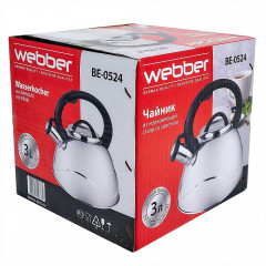 Чайник со свистком WEBBER BE-0524, 3 л.