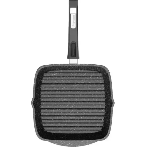 Сковорода-гриль МЕЧТА Гранит black, 26 см (66802) квадратная