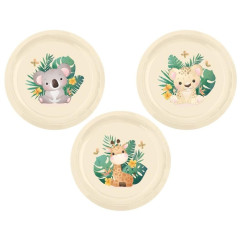 Набор столовый детский NN, пластик, светло-бежевый, 3 пр.(221153125/01)(440060)