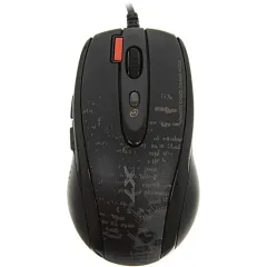 Мышь A4 V-Track F5 черный лазерная