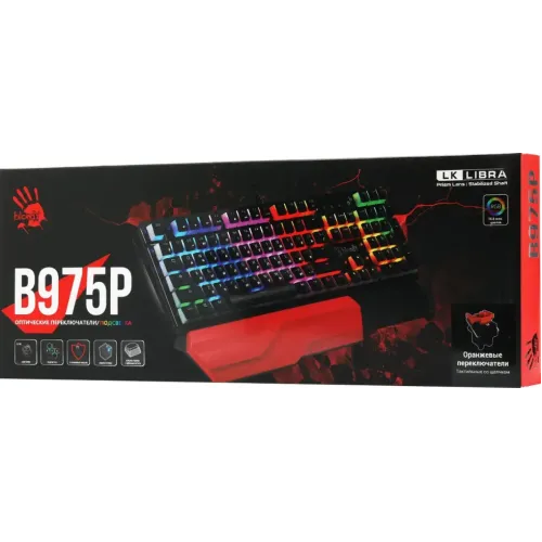 Клавиатура A4 Bloody B975P черный 