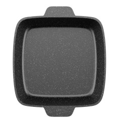 Жаровня Мечта Гранит, 26 см (38701) квадратная, с крышкой