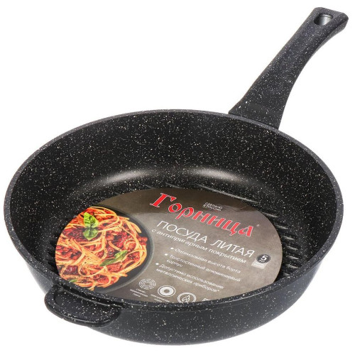 Сковорода-гриль Горница Гранит Induction, индукция, 28 см (Исг281аг) круглая (465252)