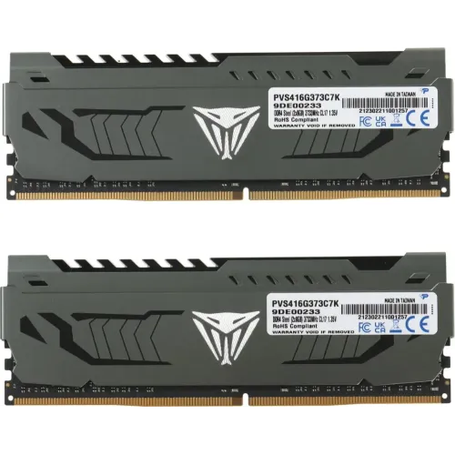 Память DDR4 16384Mb 3733MHz Patriot PVS416G373C7K Viper Steel RTL Gaming PC4-29800 CL17 288-pin 2x8G