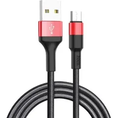 Кабель USB 2.0 A вилка - microUSB 1 м HOCO X26 Black Red