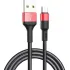 Кабель USB 2.0 A вилка - microUSB 1 м HOCO X26 Black Red