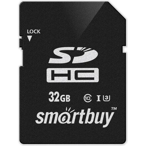 Карта SD 32 GB SMARTBUY Class10 (SB32GBSDHCU3)
