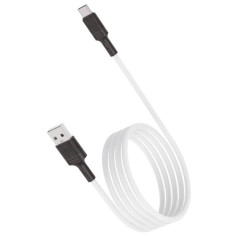 Кабель USB 2.0 A вилка - Type C 1 м  Vixion VX-07c PRO 2.4A белый