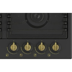 Стол газовый NORDEN ANTIQUE 64G MBL RUSTIC FFD матовый черный