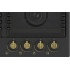 Стол газовый NORDEN ANTIQUE 64G MBL RUSTIC FFD матовый черный