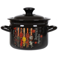 Кастрюля КМЗ, Карри, эмаль, индукция , 2л, (41704-102/6-У4)