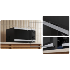 Микроволновая печь SAMSUNG MG-23DG4524AGBW, гриль, 23 л., черная (Э/М)